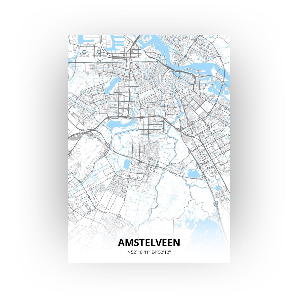Amstelveen poster - Zelf aan te passen!