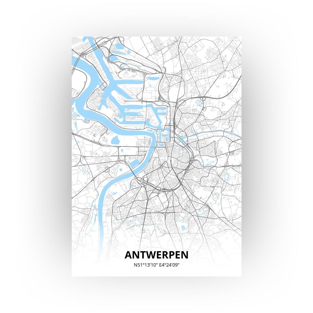 Antwerpen poster - Zelf aan te passen!