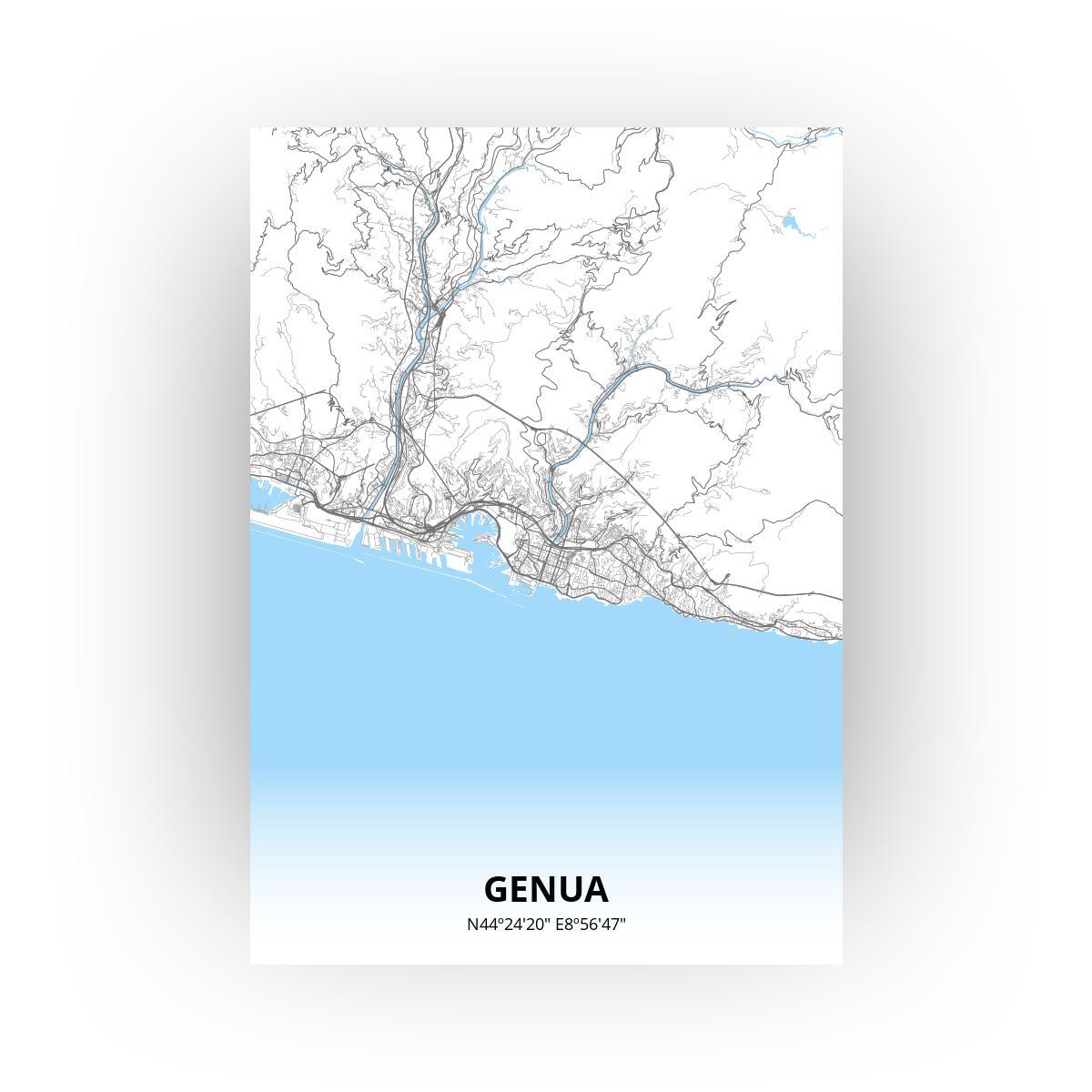Genua poster - Zelf aan te passen!