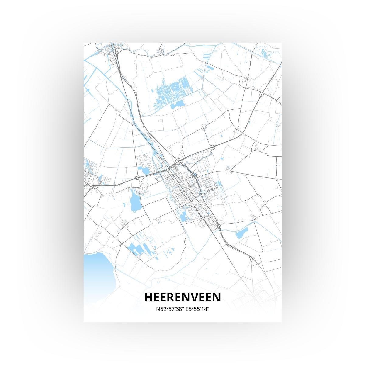 Heerenveen poster - Zelf aan te passen!