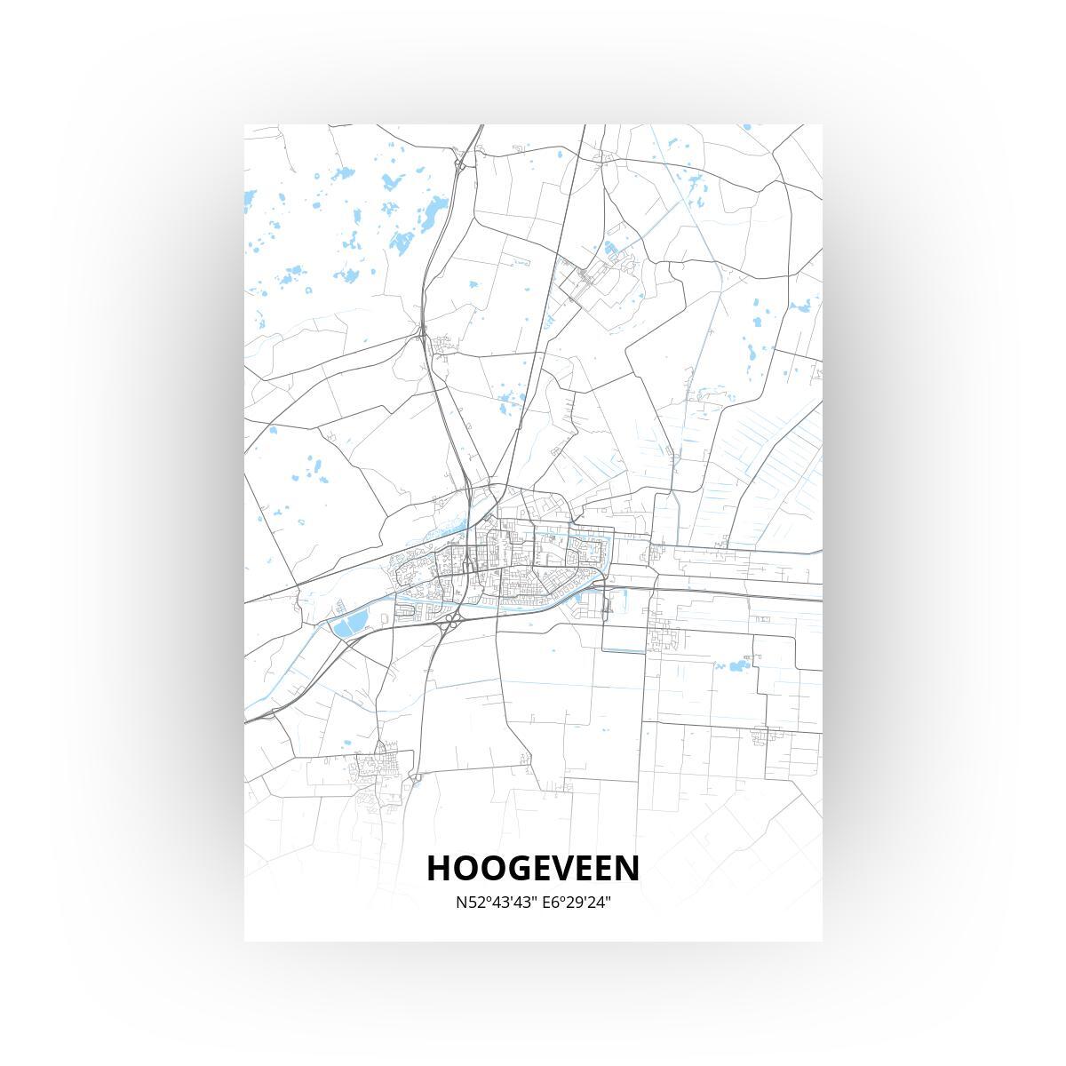 Hoogeveen poster - Zelf aan te passen!