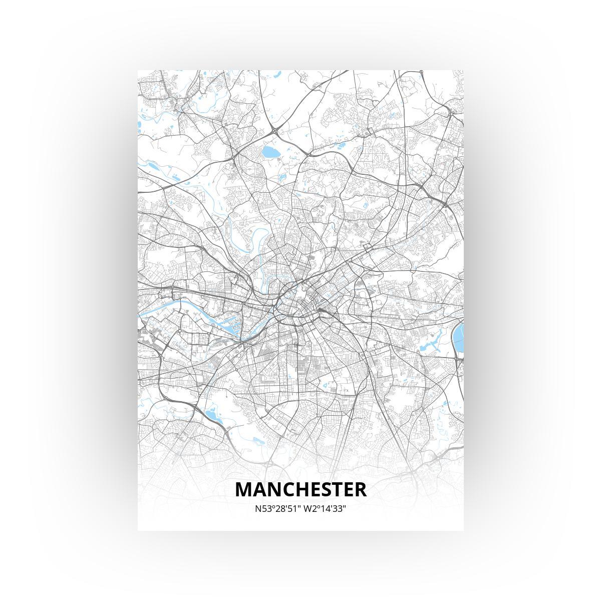 Manchester poster - Zelf aan te passen!