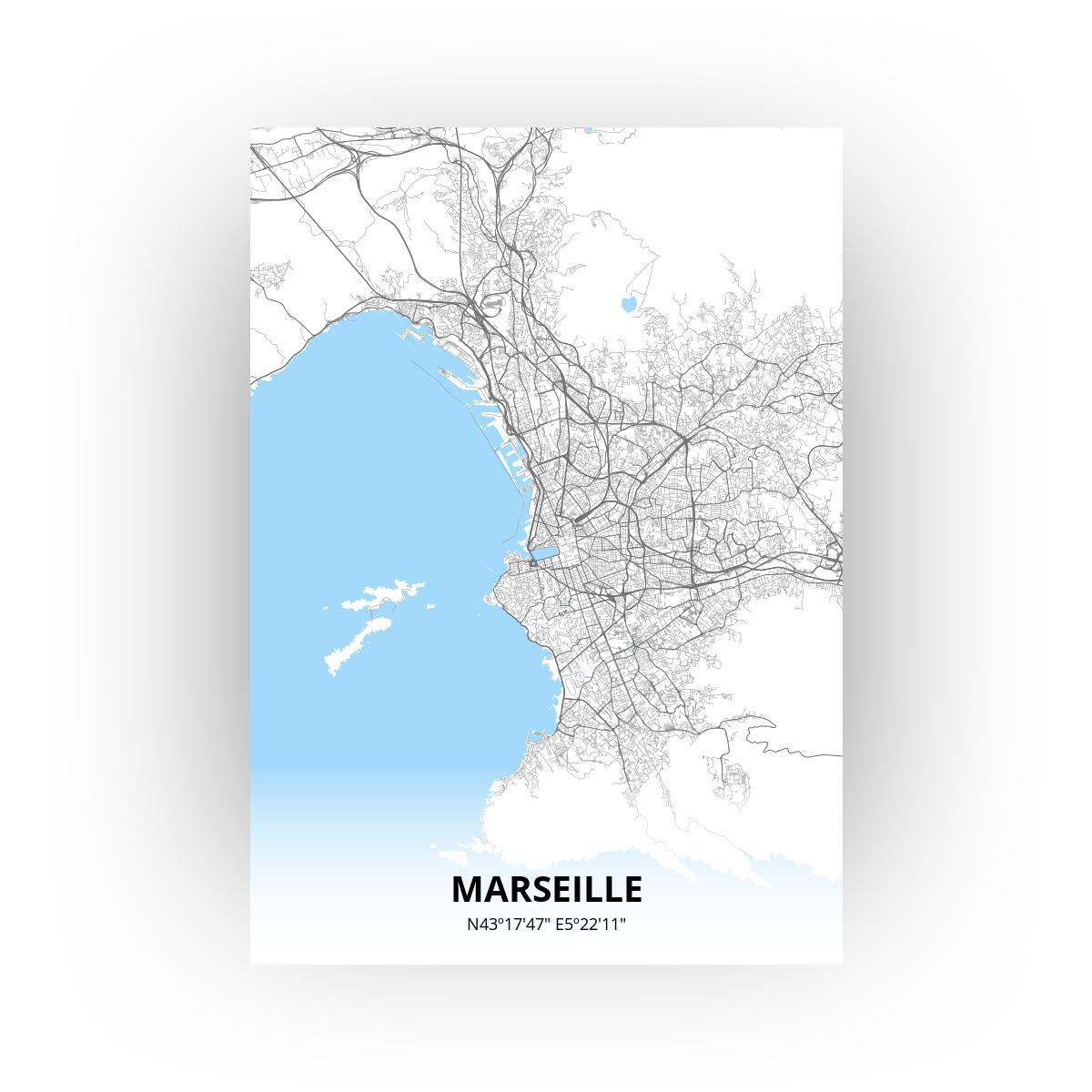 Marseille poster - Zelf aan te passen!