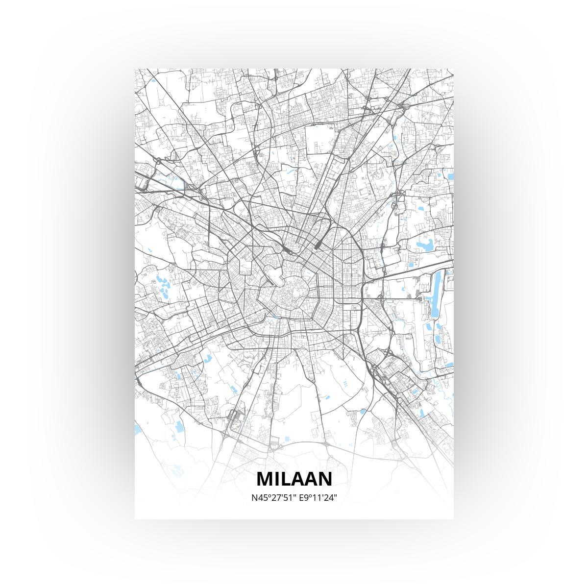 Milaan poster - Zelf aan te passen!