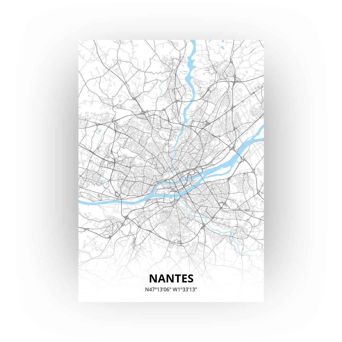 Nantes poster - Zelf aan te passen!