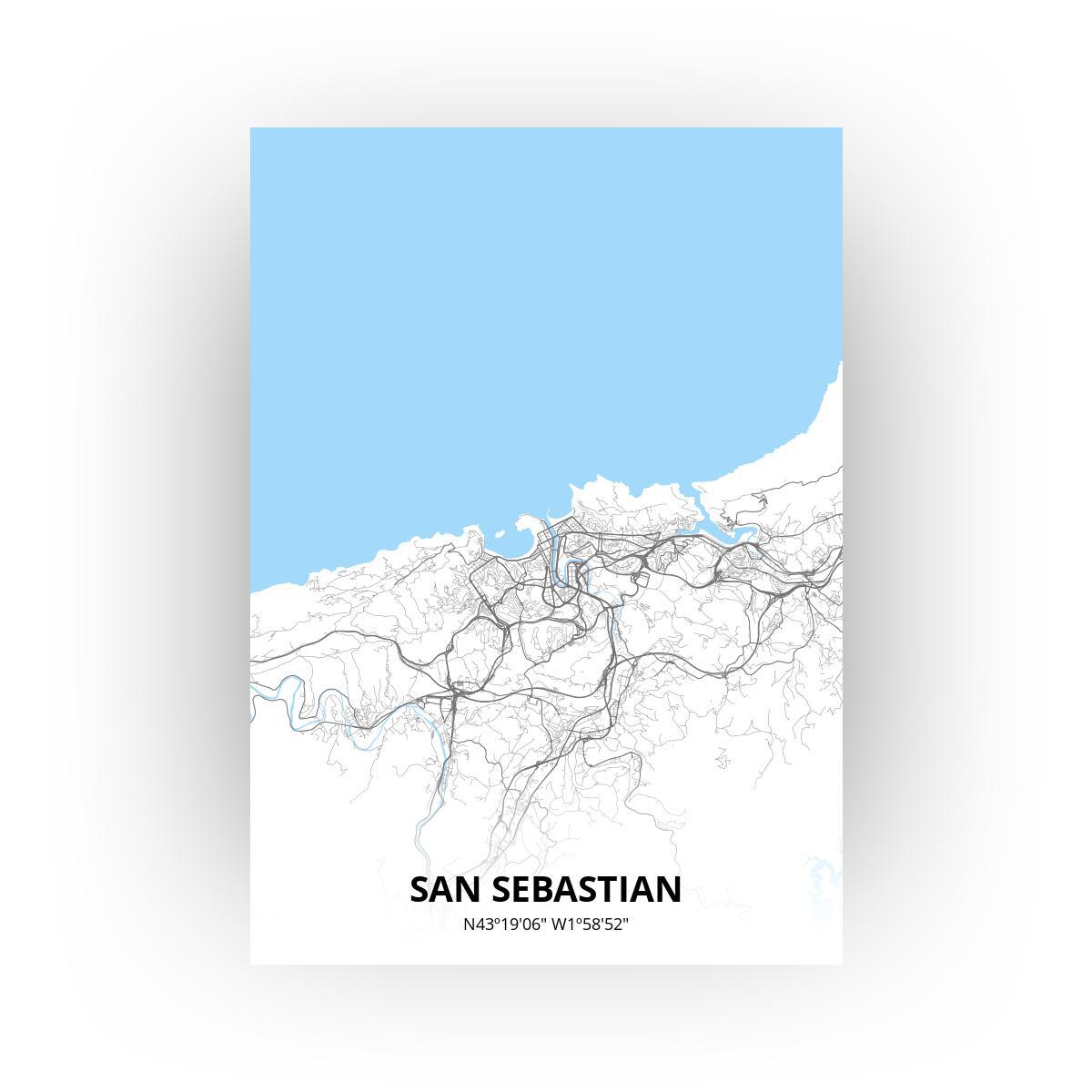 San Sebastian poster - Zelf aan te passen!